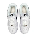 Nike Air Force 1 Low White Black Winter С МЕХОМ