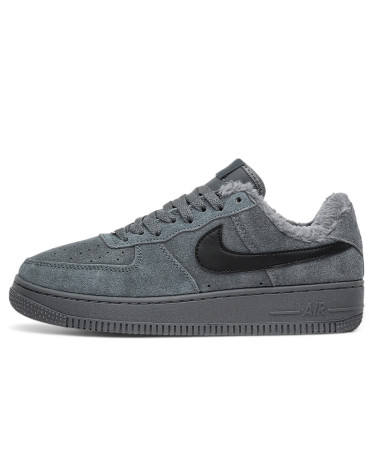 Nike Air Force 1 Low Gray With FUR