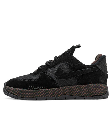 Nike Air Force 1 Wild Black Velvet Brown FB2348-001
