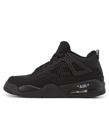 Jordan 4 Total Black З ХУТРОМ