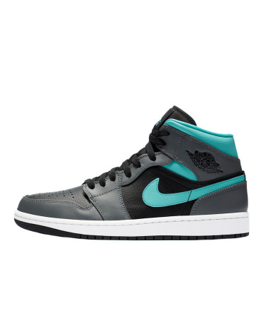 Jordan 1 Mid Grey Aqua 554724-063