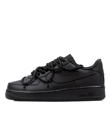 Nike Air Force 1 Low Black Double Laces