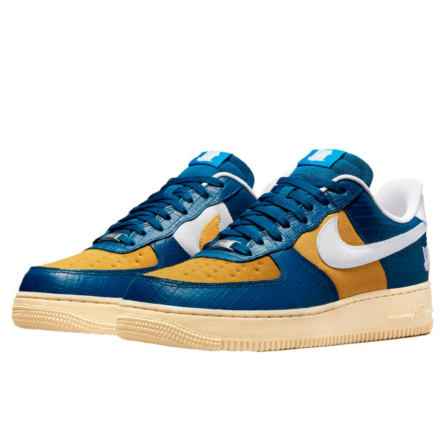 Nike Air Force 1 Low SP Undefeated 5 On It Blue Yellow Croc DM8462-400