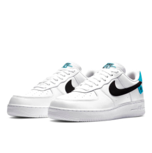 Nike Air Force 1 Low Worldwide White Blue Fury Black CK7648-100
